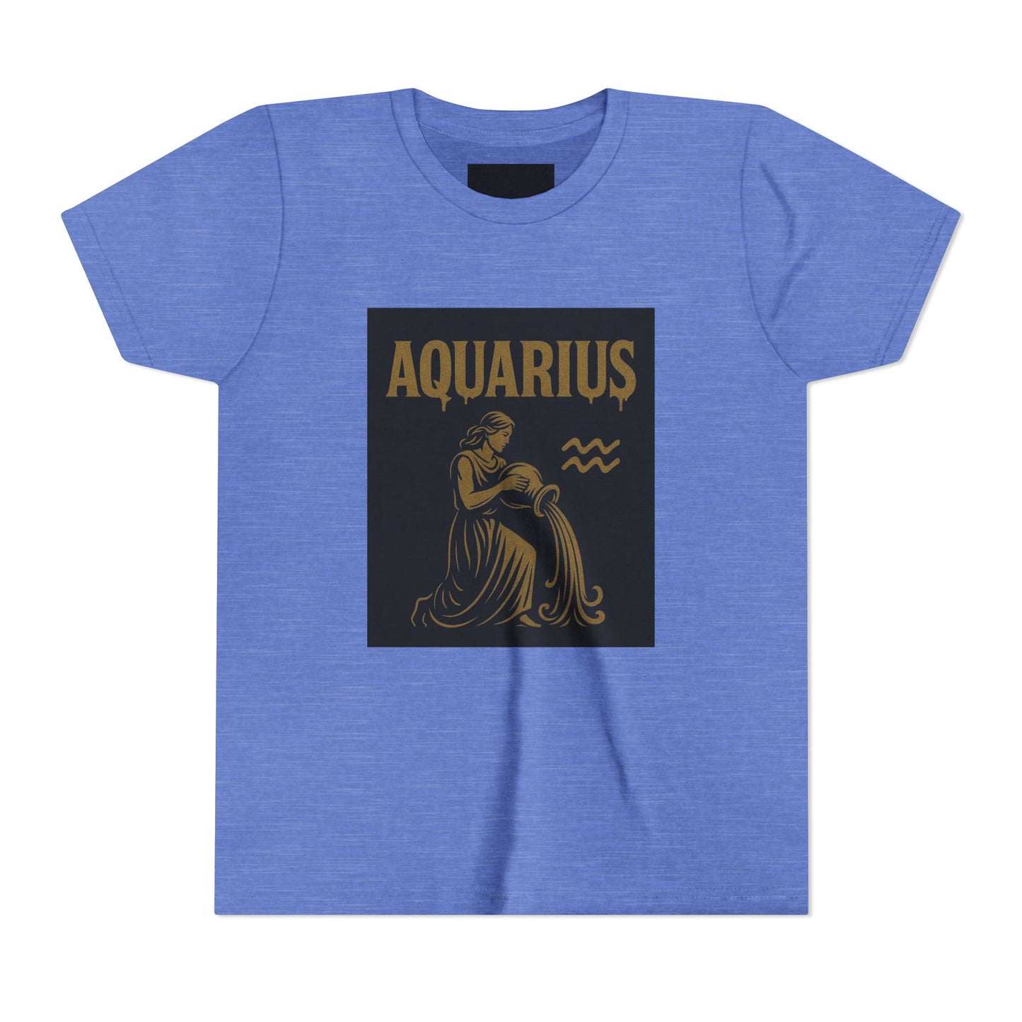 Gemini Wolf Youth Short Sleeve Tee - Astrology Shirt, Birthday Gift, Zodiac Apparel, Unique Tee for Kids