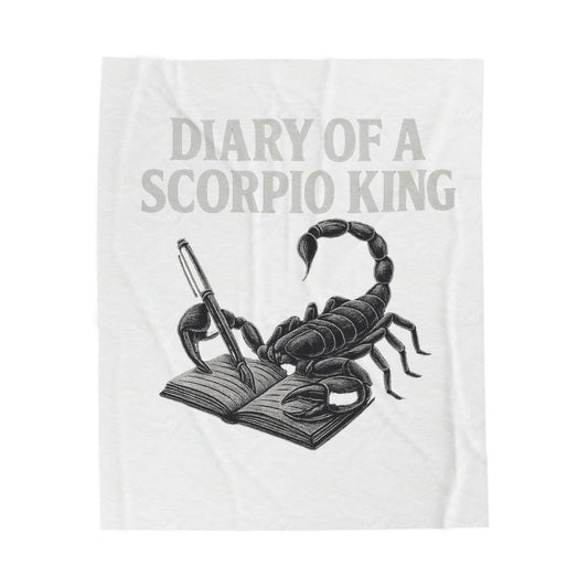 scorpio Velveteen Plush Blanket | Cozy Zodiac Throw, Astrology Gift, Unique Home Decor, Birthday Gift for Scorpio, Warm & Soft Blanket