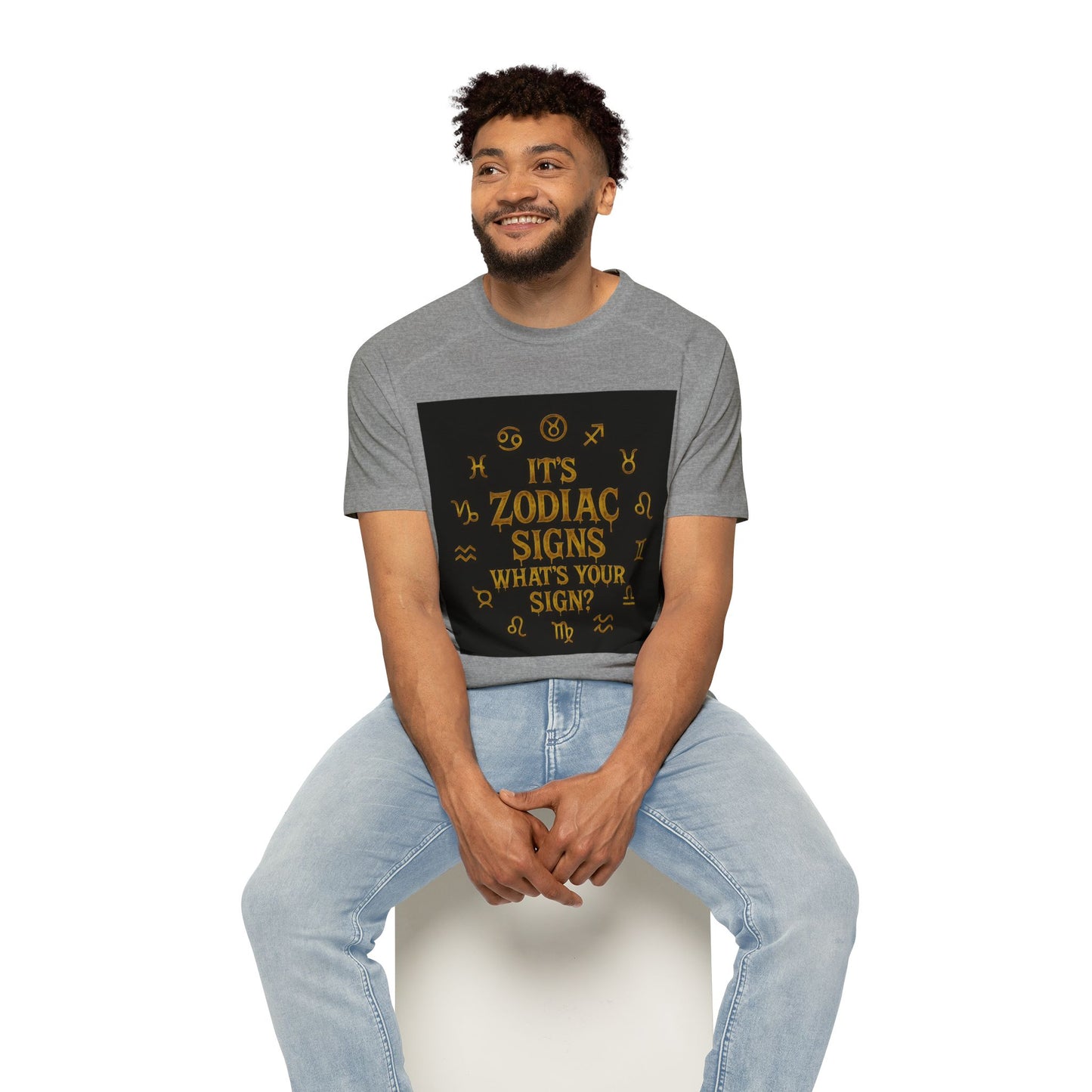 Zodiac Sign Men's Raglan T-Shirt, Astrology Tee, Horoscope Apparel, Gift for Astrology Lovers, Star Sign Shirt