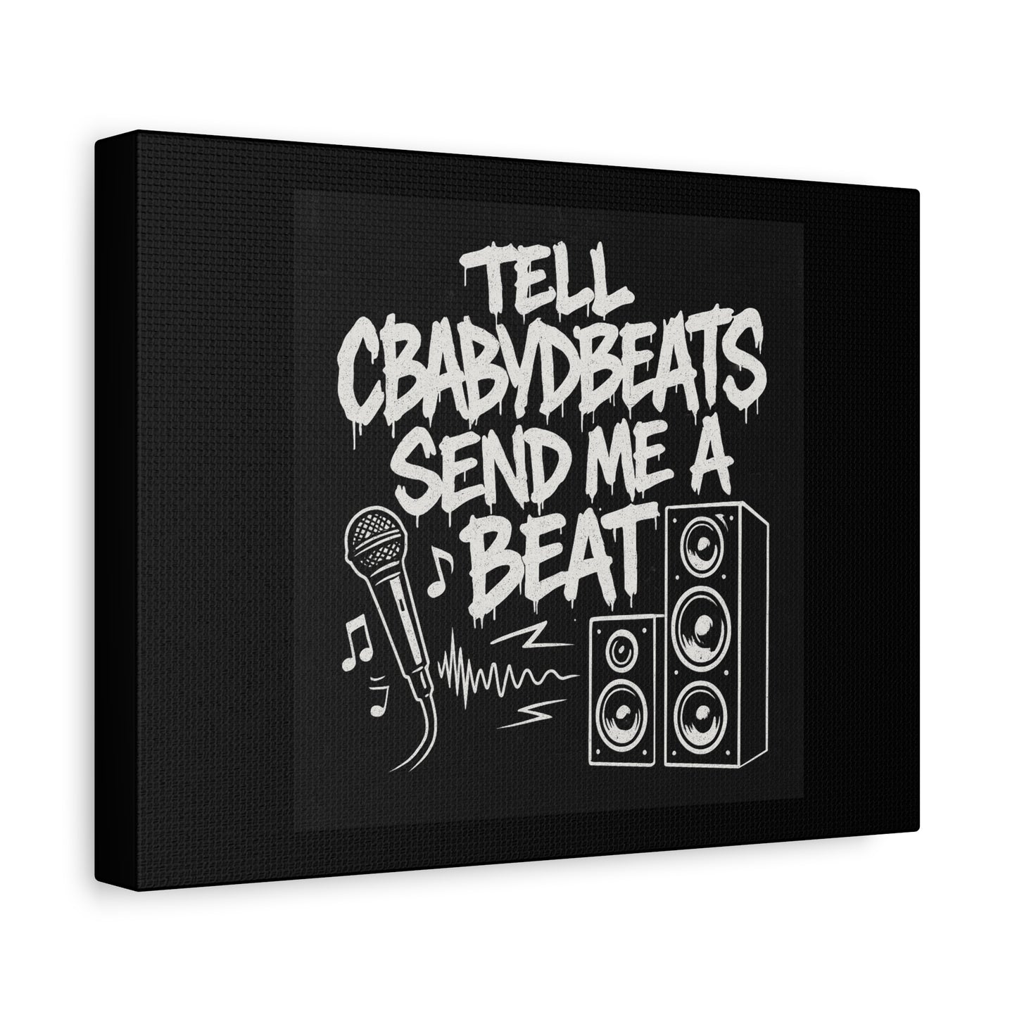 Dripping Text Canvas Wall Art, IDC What They Gotta Say, Motivational Decor, Trendy Home Decor, Bold Statement Piece, Gift for Friends