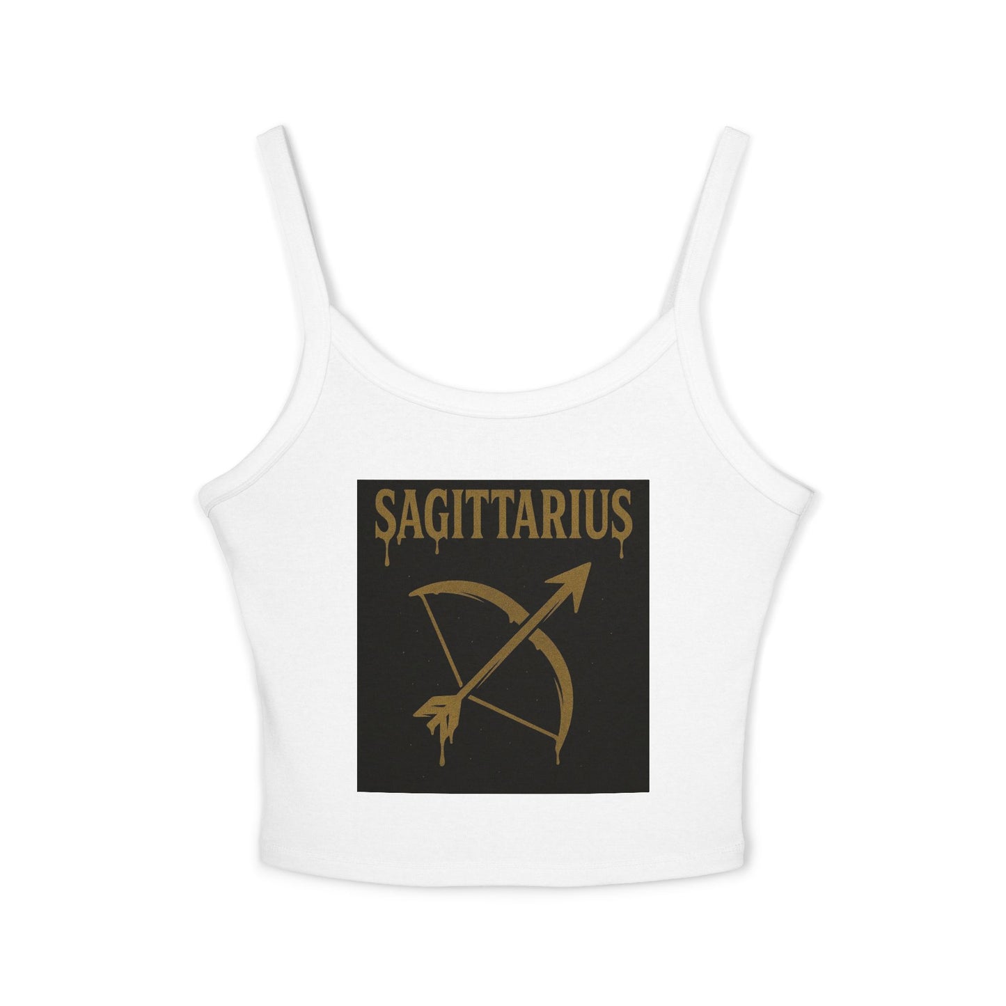 Sagittarius Zodiac Spaghetti Strap Tank Top, Astrology Apparel, Horoscope Gift, Birthday Top, Summer Fashion, Zodiac Sign Clothing