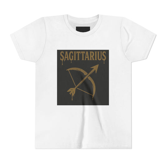 Gemini Wolf Youth Short Sleeve Tee - Astrology Shirt, Birthday Gift, Zodiac Apparel, Unique Tee for Kids