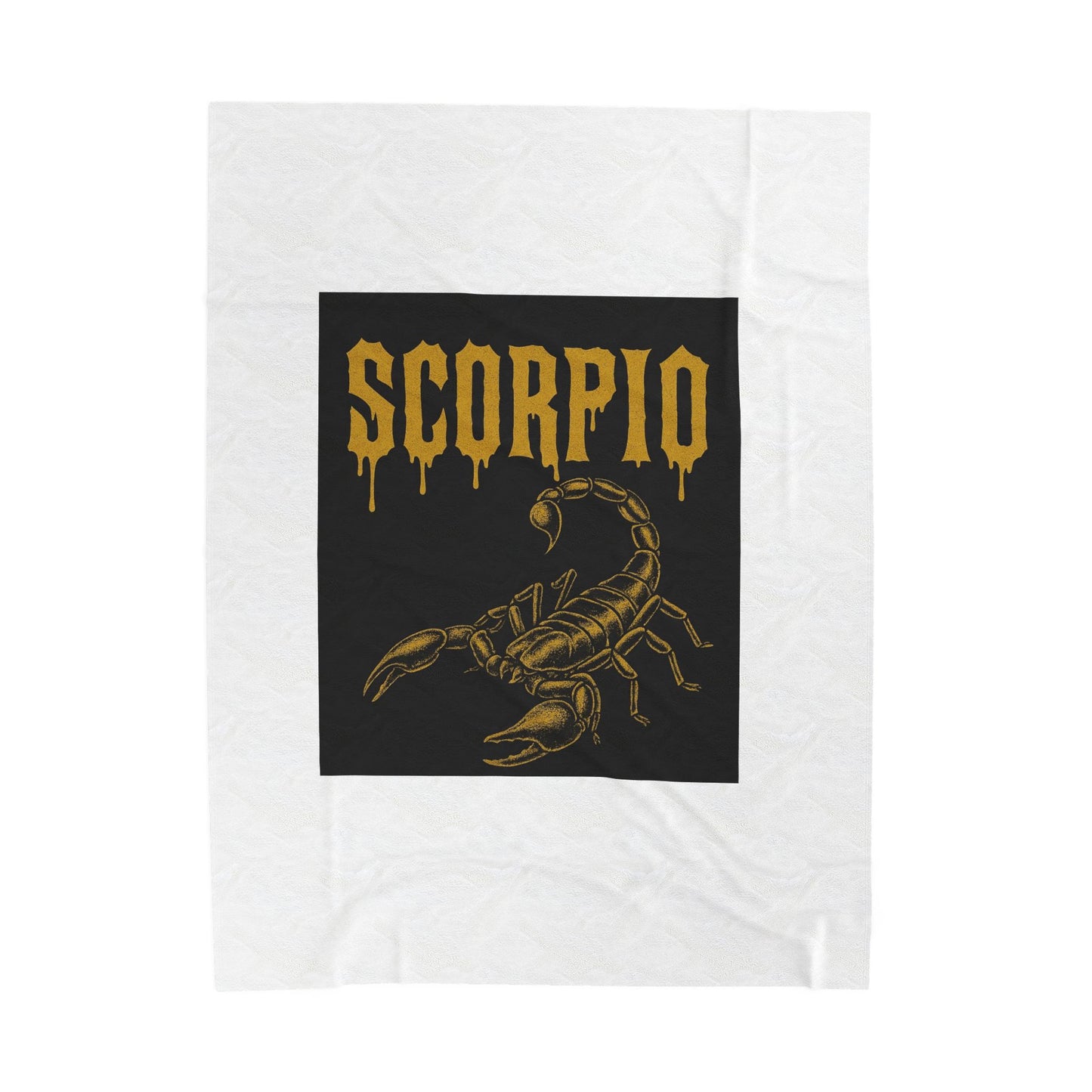 Scorpio Velveteen Plush Blanket | Cozy Zodiac Throw, Astrology Gift, Unique Home Decor, Birthday Gift for Scorpio, Warm & Soft Blanket