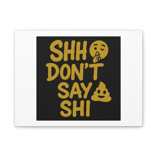 Dripping Text Canvas Wall Art, IDC What They Gotta Say, Motivational Decor, Trendy Home Decor, Bold Statement Piece, Gift for Friends