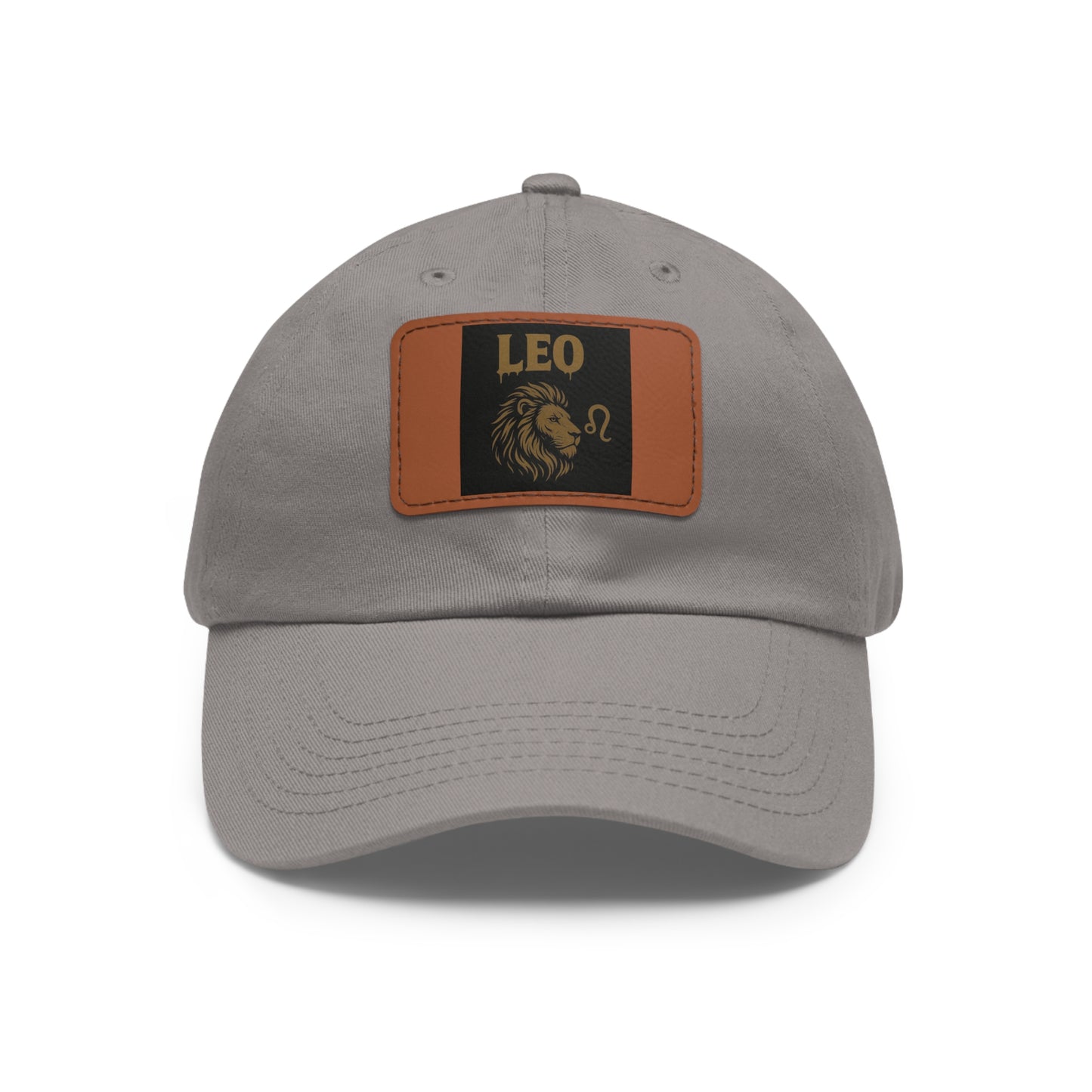Dad Hat with Leather Patch, Astrology Fashion Hat, Gift for Pisces, Casual Outfit Accessory, Birthday Gift for Him