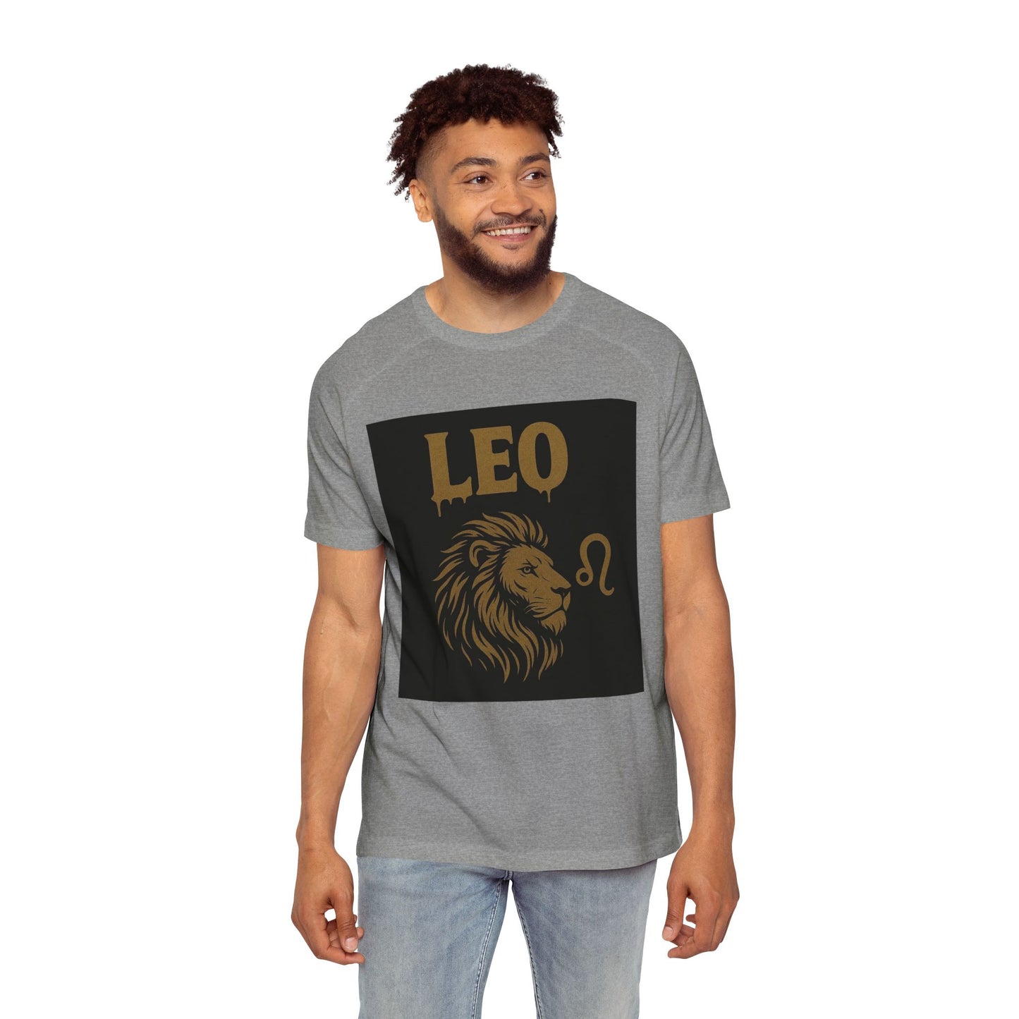 Leo Zodiac Sign Men's Raglan T-Shirt, Astrology Tee, Horoscope Apparel, Gift for Astrology Lovers, Star Sign Shirt