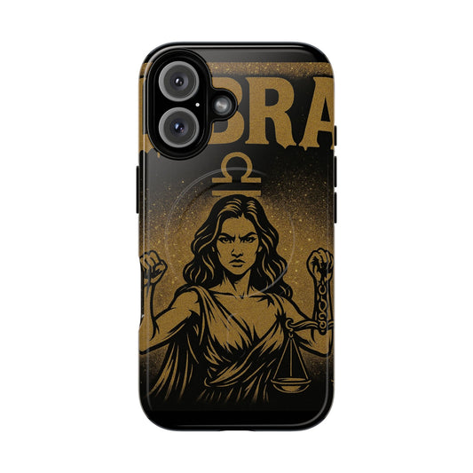 Libra Zodiac Magnetic Phone Case, Tough Phone Cover for Astrologers, Horoscope Gift, Astrology Accessory, Durable Cell Phone Protector