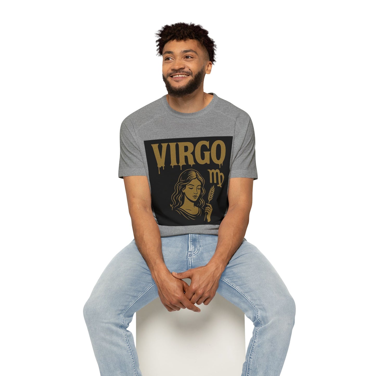 Virgo Zodiac Sign Men's Raglan T-Shirt, Astrology Tee, Horoscope Apparel, Gift for Astrology Lovers, Star Sign Shirt