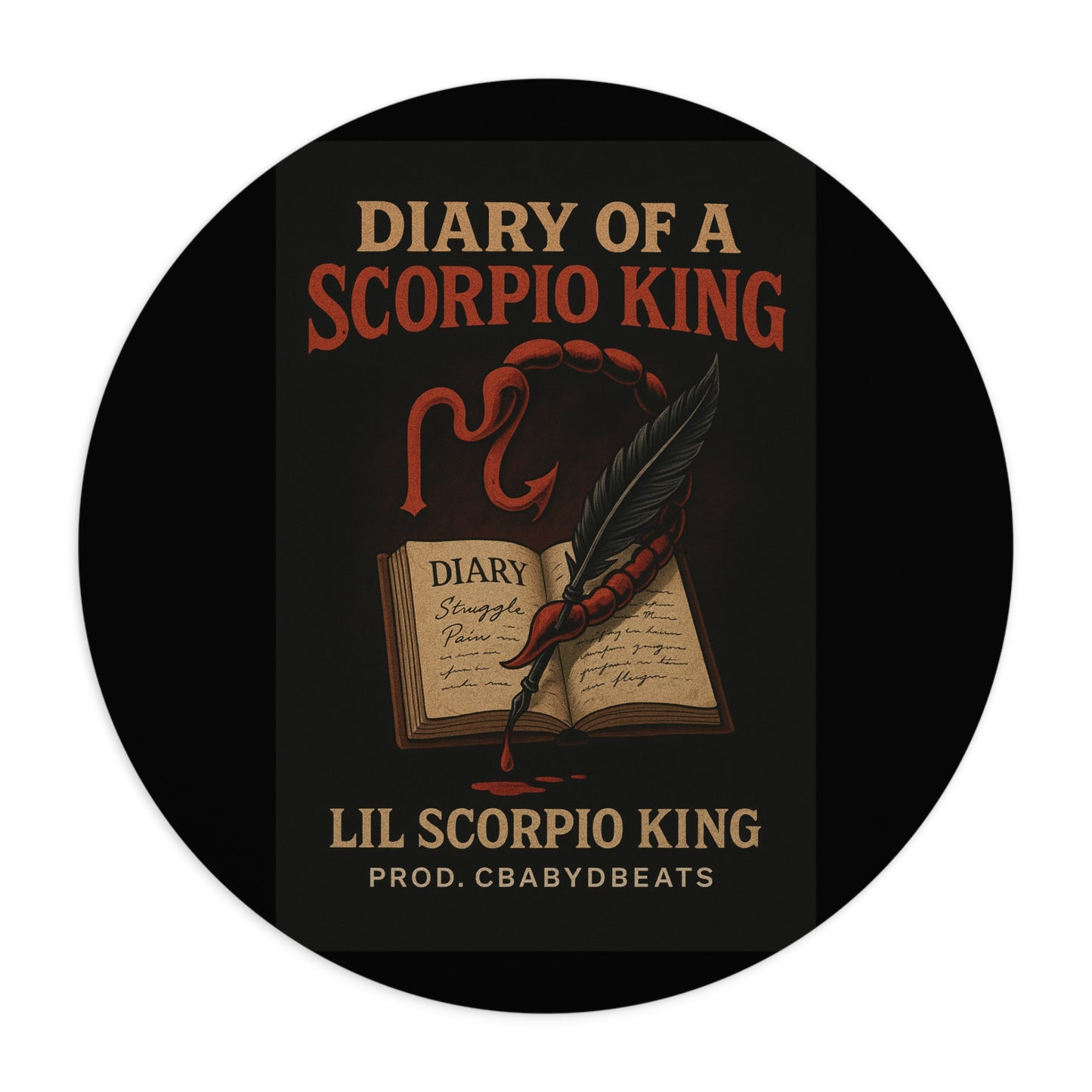 Scorpio King Mouse Pad | Zodiac Gift, Astrology Decor, Gamer Accessory, Office Supplies, Astrology Lover Gift