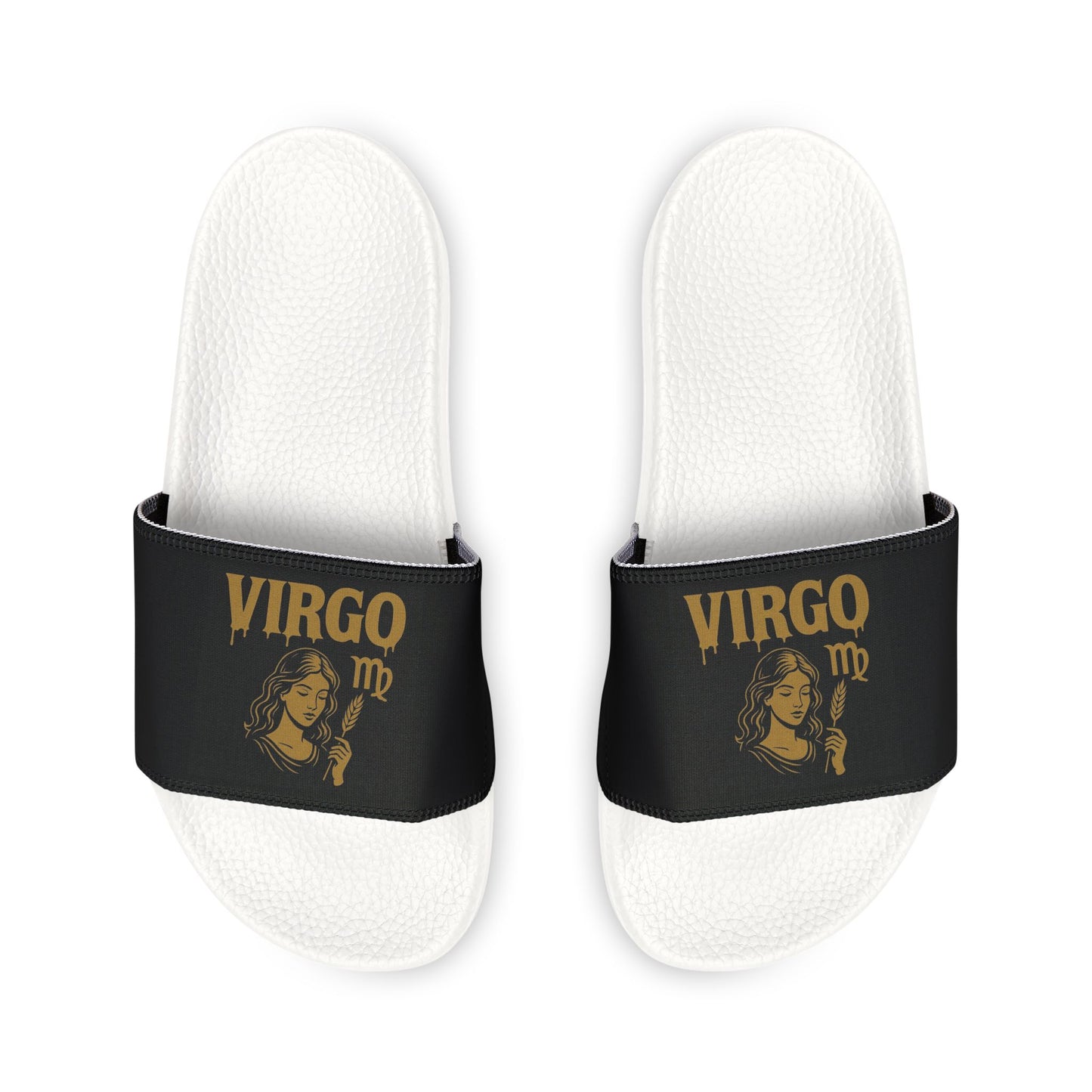 Virgo Slide Sandals - Stylish Removable-Strap Footwear for Zodiac Lovers, Summer Beach Slides, Camp Shoes, Fun Gift for Astrology Fans