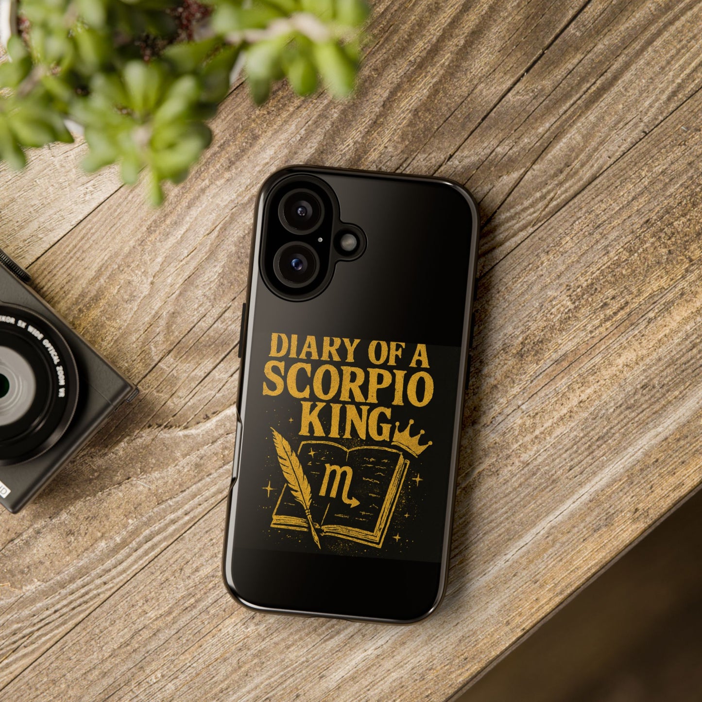 Scorpio King Phone Case - Diary of a Scorpio King, Tough Phone Cover, Zodiac Gifts, Astrology Accessory, Durable Protection