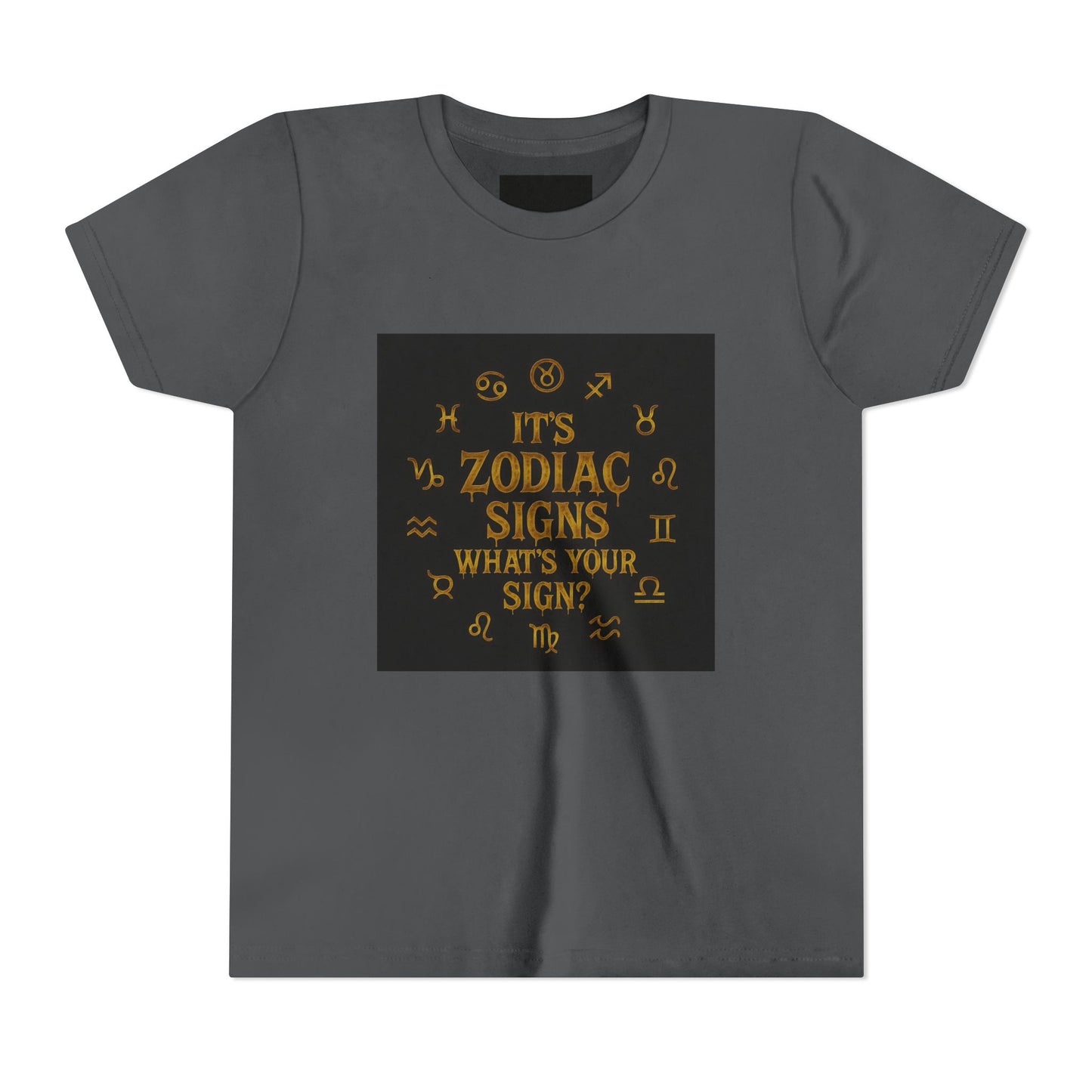 Gemini Wolf Youth Short Sleeve Tee - Astrology Shirt, Birthday Gift, Zodiac Apparel, Unique Tee for Kids