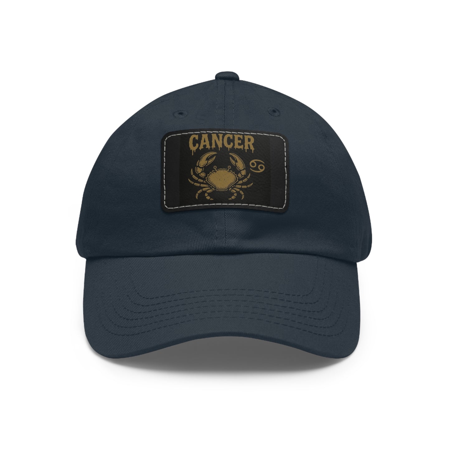 Dad Hat with Leather Patch, Astrology Fashion Hat, Gift for Pisces, Casual Outfit Accessory, Birthday Gift for Him
