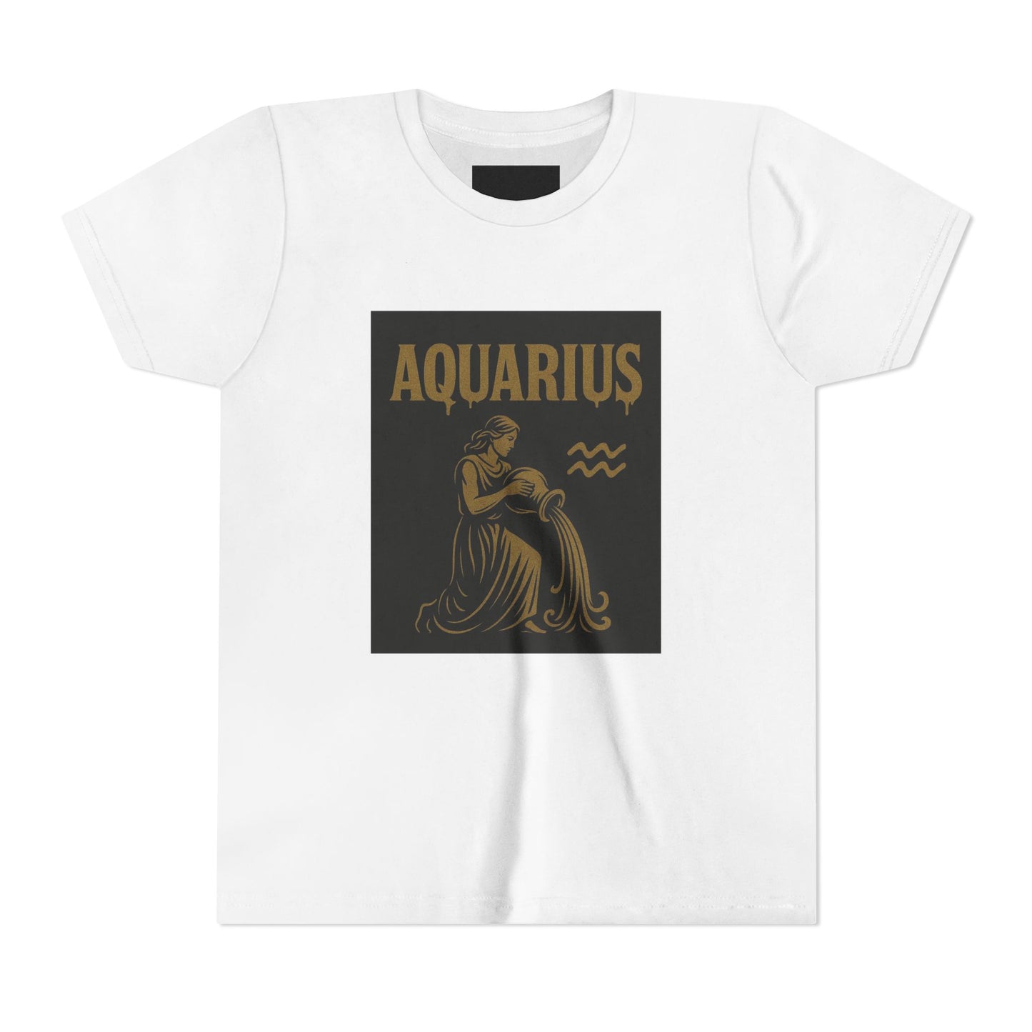 Gemini Wolf Youth Short Sleeve Tee - Astrology Shirt, Birthday Gift, Zodiac Apparel, Unique Tee for Kids