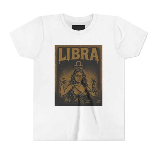 Gemini Wolf Youth Short Sleeve Tee - Astrology Shirt, Birthday Gift, Zodiac Apparel, Unique Tee for Kids