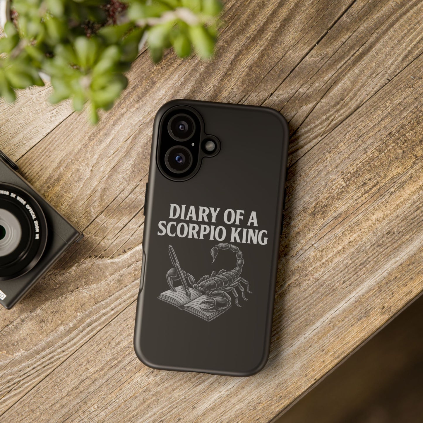 Scorpio King Phone Case - Diary of a Scorpio King, Tough Phone Cover, Zodiac Gifts, Astrology Accessory, Durable Protection
