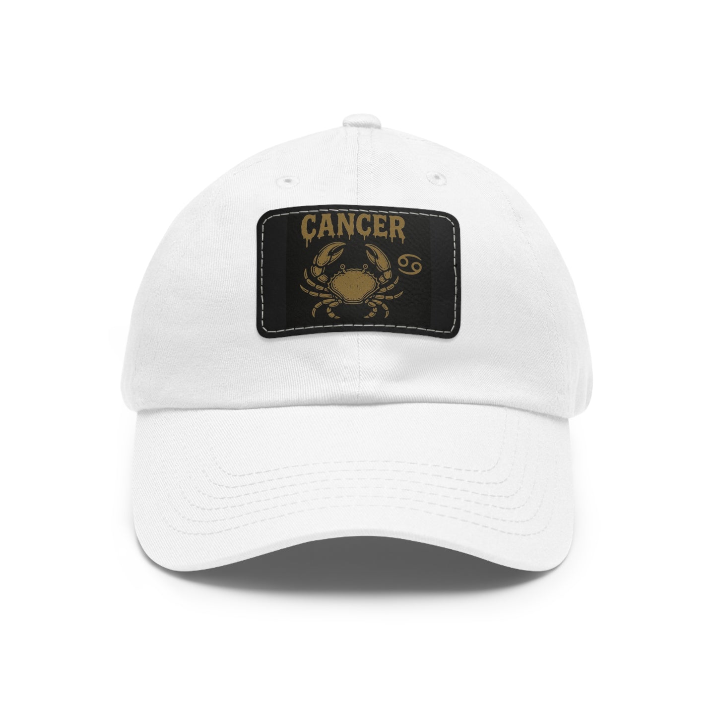 Dad Hat with Leather Patch, Astrology Fashion Hat, Gift for Pisces, Casual Outfit Accessory, Birthday Gift for Him