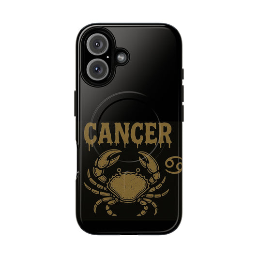 Cancer Zodiac Magnetic Phone Case, Tough Phone Cover for Astrologers, Horoscope Gift, Astrology Accessory, Durable Cell Phone Protector