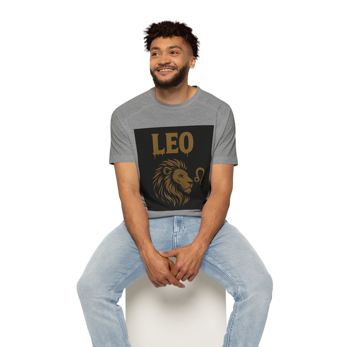Leo Zodiac Sign Men's Raglan T-Shirt, Astrology Tee, Horoscope Apparel, Gift for Astrology Lovers, Star Sign Shirt