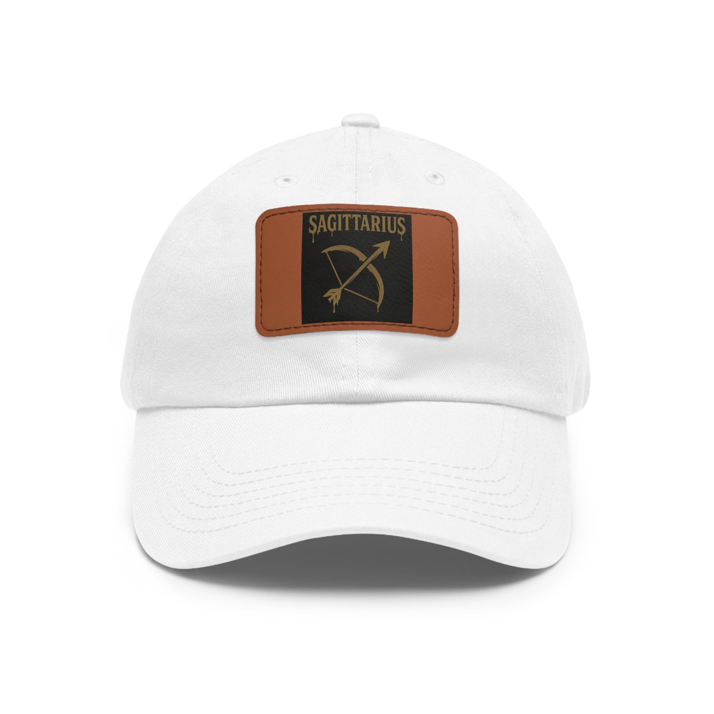 Dad Hat with Leather Patch, Astrology Fashion Hat, Gift for Pisces, Casual Outfit Accessory, Birthday Gift for Him
