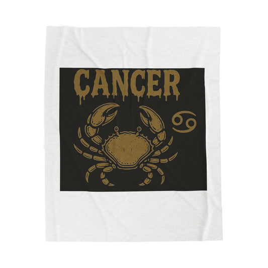 Scorpio Velveteen Plush Blanket | Cozy Zodiac Throw, Astrology Gift, Unique Home Decor, Birthday Gift for Scorpio, Warm & Soft Blanket