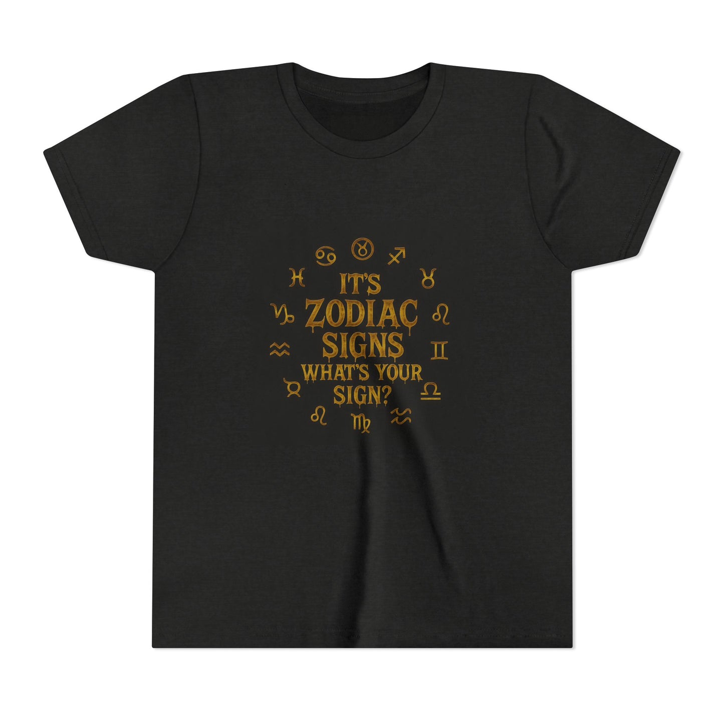 Gemini Wolf Youth Short Sleeve Tee - Astrology Shirt, Birthday Gift, Zodiac Apparel, Unique Tee for Kids