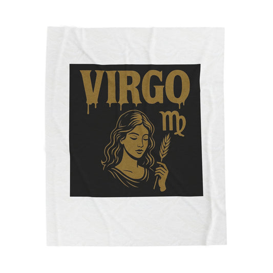 Scorpio Velveteen Plush Blanket | Cozy Zodiac Throw, Astrology Gift, Unique Home Decor, Birthday Gift for Scorpio, Warm & Soft Blanket