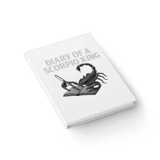 Scorpio King Journal - Diary of a Scorpio King, Astrology Journal, Personalized Gift, Zodiac Notebook, Halloween Gift