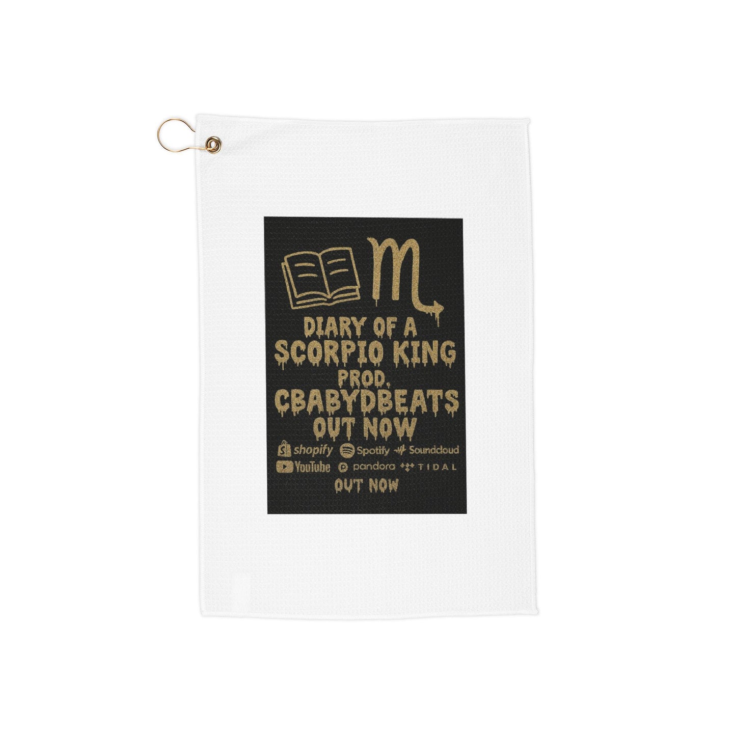 Stylish Golf Towels with Scorpio Design | Perfect for Golf Lovers, Gift Idea for Birthdays, Male & Female Golfers, Sports Towel