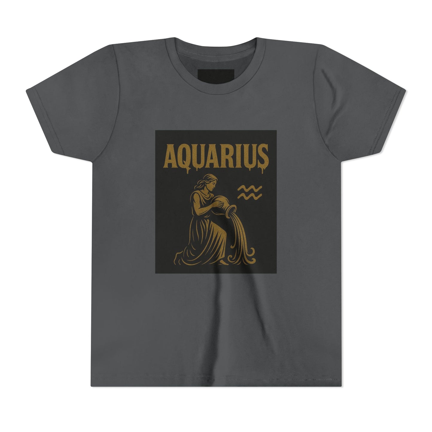 Gemini Wolf Youth Short Sleeve Tee - Astrology Shirt, Birthday Gift, Zodiac Apparel, Unique Tee for Kids