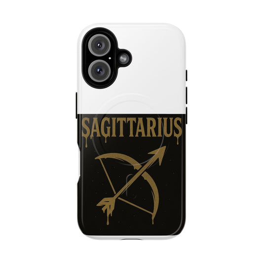 Saggitarius Zodiac Magnetic Phone Case, Tough Phone Cover for Astrologers, Horoscope Gift, Astrology Accessory, Durable Cell Phone Protector